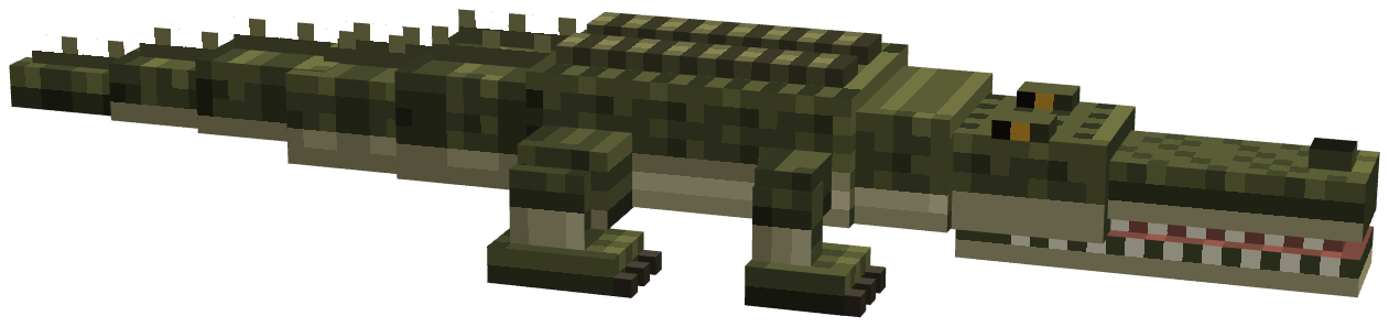 Goniopholis, the blocky in-game model from DinoFrontier