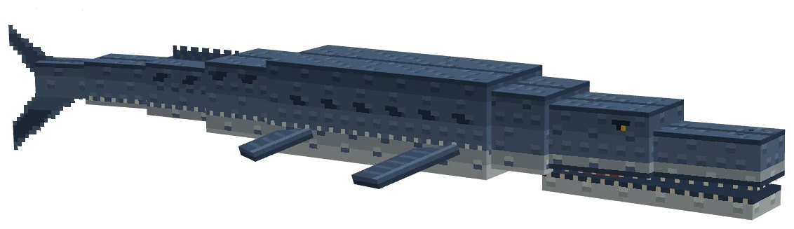 Mosasaurus model